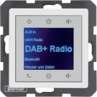 HAGER - BERKER - Q.x Radio Touch DAB+ biały aksamit - 29846089
