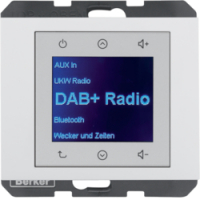 HAGER - BERKER - K.1 Radio Touch DAB+, Bluetooth biały połysk - 30847009