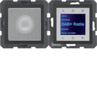 HAGER - BERKER - B.x Radio Touch DAB+ z głośnikiem antracyt mat - 29801606