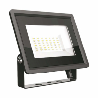 V-TAC - 30W Naświetlacz LED / Seria: F-Class / Barwa:4000K / Obudowa: Czarna - 6744