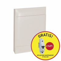 LEGRAND - ROZDZIELNIA NAŚCIENNA 2X12 DRZWI BIAŁE + 2 SZT RX3 1P B 16A PRACTIBOXS - 135422P