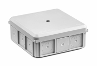 SIMET - PUSZKA NATYNK NSW90X90 Z DŁAWNICAMI Z WKRĘTEM SZARA IP55  - 35418702