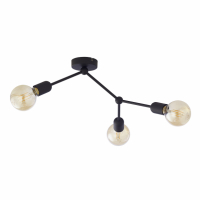 TK-LIGHTING SP. Z O.O. - FANTASY CZARNA LAMPA SUFITOWA 3 PŁ - 3128