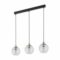 TK-LIGHTING SP. Z O.O. - DEVI TRANSPARENT LAMPA WISZĄCA 3 PŁ LISTWA - 4580