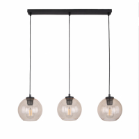 TK-LIGHTING SP. Z O.O. - CUBUS BURSZTYN LAMPA WISZĄCA 3 PŁ LISTWA - 4598