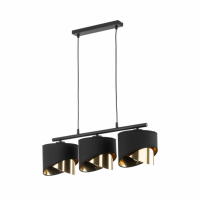TK-LIGHTING SP. Z O.O. - GRANT BLACK LAMPA WISZĄCA 3 PŁ - 4824