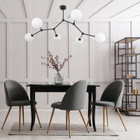 TK-LIGHTING SP. Z O.O. - FAIRY BLACK LAMPA SUFITOWA 6 PŁ - 4856