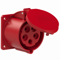 PCE - GNIAZDO TABLICOWE PROSTE TWIST  32A 400V 3P+Z+N 75x75mm  - 325-6f7