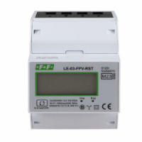 F&F - Trójfazowy licznik zużycia energii 100A, MID, dwukierunkowy z funkcją RESET - LE-03-FPV-RST