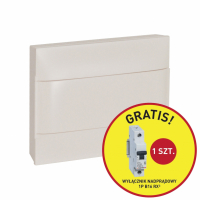 LEGRAND - ROZDZIELNIA NAŚCIENNA 1X12 DRZWI BIAŁE + 1 SZT RX3 1P B 16A PRACTIBOXS - 135421P