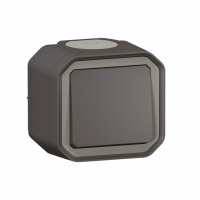 LEGRAND - ŁĄCZNIK SCHODOWY KOMPLET NATYNKOWY 10AX - 250 V~ ANTRACYT PLEXO - 069761L
