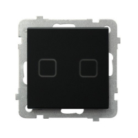 OSPEL - Łącznik dotykowy dwugrupowy świecznikowy z podświetleniem ŁPD-2RS/m/79 - ŁPD-2RS/m/79