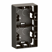 LEGRAND - NOWE NILOE - PUSZKA NATYNKOWA PODWÓJNA STALOWA - NP162MG