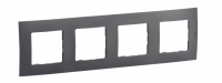 LEGRAND - NOWE NILOE - RAMKA CZTEROKROTNA STALOWA (MEDIUM GREY) - NP114MG