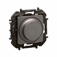 LEGRAND - NOWE NILOE - ŚCIEMNIACZ OBROTOWY BEZ N 300 W STALOWY - NP2411MG