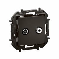 LEGRAND - NOWE NILOE - GNIAZDO TV-SAT KOŃCOWE TYPU GWIAZDA 1,5 DB CZARNE - NP4109BK