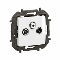 LEGRAND - NOWE NILOE - GNIAZDO TV-RD-SAT KOŃCOWE TYPU GWIAZDA 1,5 DB BIAŁE - NP4106WH