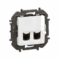 LEGRAND - NOWE NILOE - GNIAZDO 2 X RJ45 KAT. 6 FTP BIAŁE - NP4332WH