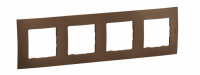 LEGRAND - NOWE NILOE - RAMKA CZTEROKROTNA BRĄZOWA (DARK BRONZE) - NP114DB