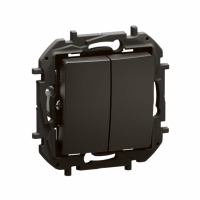LEGRAND - NOWE NILOE - ŁĄCZNIK SCHODOWY PODWÓJNY 10 AX CZARNY - NP2220BK
