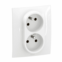LEGRAND - NOWE NILOE - GN 2X2P+Z CZESKIE BEZ PRZEESŁONY ZACISKI ŚRUBOWE 16A-250V~ BIAŁE - NP3113WH