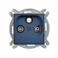 KARLIK - Mechanizm gniazda abonenckiego RTV-SAT końcowego 1,5dB podtynkowy IP 20 ICON navy blue - 64IGS