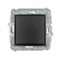 KARLIK - Mechanizm łącznika schodowego podtynkowy IP 20 / IP 44, 10AX 250V~ MINI grafitowy - 11MWP-3