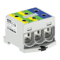 MOREK - Złączka OTL-PEN 150-3 2xżół.ziel./nieb. 3xAl/Cu 25-150mm2 1000V AC/1500V DC Złącze uniwersalne - MAA3150P10