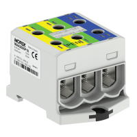 MOREK - Złączka OTL-PEN95-3 2xżół.ziel./nieb. 3xAl/Cu 6-95mm2 1000V AC/1500V DC Złącze uniwersalne - MAA3095P10