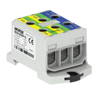 MOREK - Złączka OTL-PEN 50-3 2xżół.ziel./nieb. 3xAl/Cu 1,5-50mm2 1000V AC/1500V DC Złącze uniwersalne - MAA3050P10