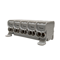 MOREK - Blok dystrybucyjny - rozdzielczy HLAK 25 5P szary 2xAl/Cu 25mm2+16mm2 1000VAC/1500VDC - MAG5255A00