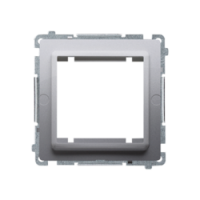 KONTAKT SIMON - Adapter (przejściówka) na osprzęt standardu 45 × 45 mm. Montaż do puszki na łapki i wkręty; stal inox - BMA45M/21