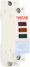 KKLN - Lampka sygnalizacyjna 3 LED czerwono-pomarańczowo-zielona 230V AC 1P - VCS-SVN127-3L-ROG-1P