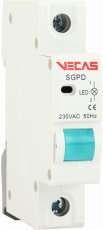 KKLN - Lampka sygnalizacyjna 1 LED zielona 230V AC 1P - VCS-SGPD-1L-G-1P