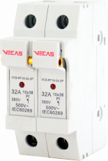 KKLN - Podstawa bezpiecznikowa RT18-32 2P 32A 10x38 - VCS-RT18-32-2P