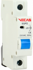 KKLN - Lampka sygnalizacyjna 1 LED niebieska 230V AC 1P - VCS-SGPD-1L-B-1P