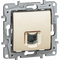 LEGRAND - GNIAZDO KOMPUTEROWE POJEDYNCZE RJ45 KAT. 6 UTP KREMOWY NILOE - 664873