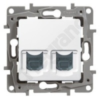 LEGRAND - GNIAZDO 2XRJ45 KAT. 6 STP BIAŁE NILOE - 664776