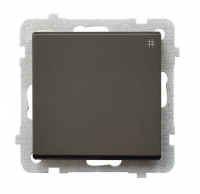OSPEL - ŁĄCZNIK KRZYŻOWY  ZACISKI AUTOMATYCZNE16AX 250V IP20  CZEKOLADOWY METALIK SONATA - ŁP-4R/m/40