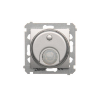 KONTAKT SIMON - Łącznik z czujnikiem ruchu z przekaźnikiem (moduł) 8(2) A, 230V~; srebrny mat *Wymagana instalacja 3-przewodowa - DCR10P.01/43