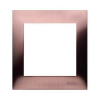 KONTAKT SIMON - RAMKA POJEDYNCZA UNIWERSALNA IP20/IP44 MIEDŹ RUSTYKALNA SIMON 54 - DR1/36