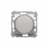 KONTAKT SIMON - Sygnalizator świetlny LED – światło białe (moduł) 230V~; srebrny mat - DSS1.01/43