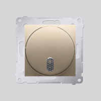 KONTAKT SIMON - Dzwonek elektroniczny (moduł) 230V~; złoty mat - DDS1.01/44