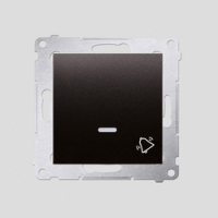KONTAKT SIMON - Przycisk „dzwonek” z podświetleniem LED (moduł) 10AX, 250V~, szybkozłącza; antracyt - DD1L.01/48