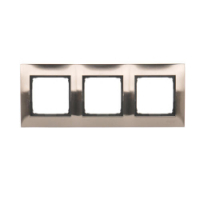 KONTAKT SIMON - RAMKA POTRÓJNA UNIWERSALNA IP20/IP44 INOX SIMON 54 - DR3/61