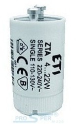ETI - ZAPŁONNIK DO ŚWIETLÓWEK ZTA/3 4…22W ZTA/3 4-22W - 009512330
