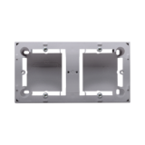 KONTAKT SIMON - Puszka natynkowa płytka (31mm) podwójna; stal inox - MPN2/21