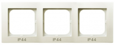 OSPEL - RAMKA POTRÓJNA DO ŁĄCZNIKÓW IP-44 ECRU AS - RH-3G/27