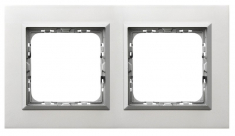 OSPEL - RAMKA PODWÓJNA ALUMINIUM 4MM SONATA - R-2RAC/35/38