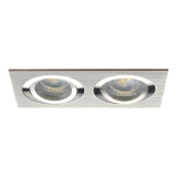 KANLUX - OPRAWKA SUFITOWA PUNKTOWA 2 X MR16 GX5,3 MAX 50 ALUMINIUM SEIDY CT-DTL250-AL - 18282